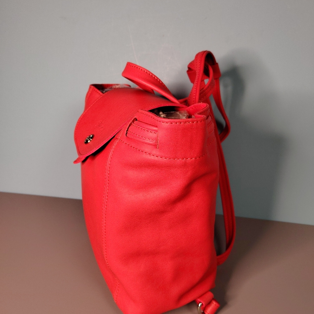 Longchamp Pink Leather Backpack - Picture 9 of 16